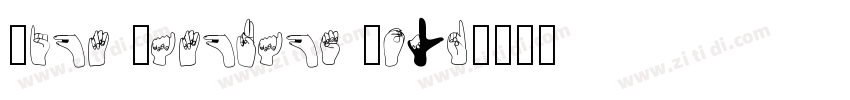 Sign Language Bold字体转换